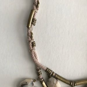 J. Crew Jewelry - 💍 J.CREW stone and brass bead necklace NEW J. Crew Jewelry - 💍 J.CREW stone and brass bead necklace NEW